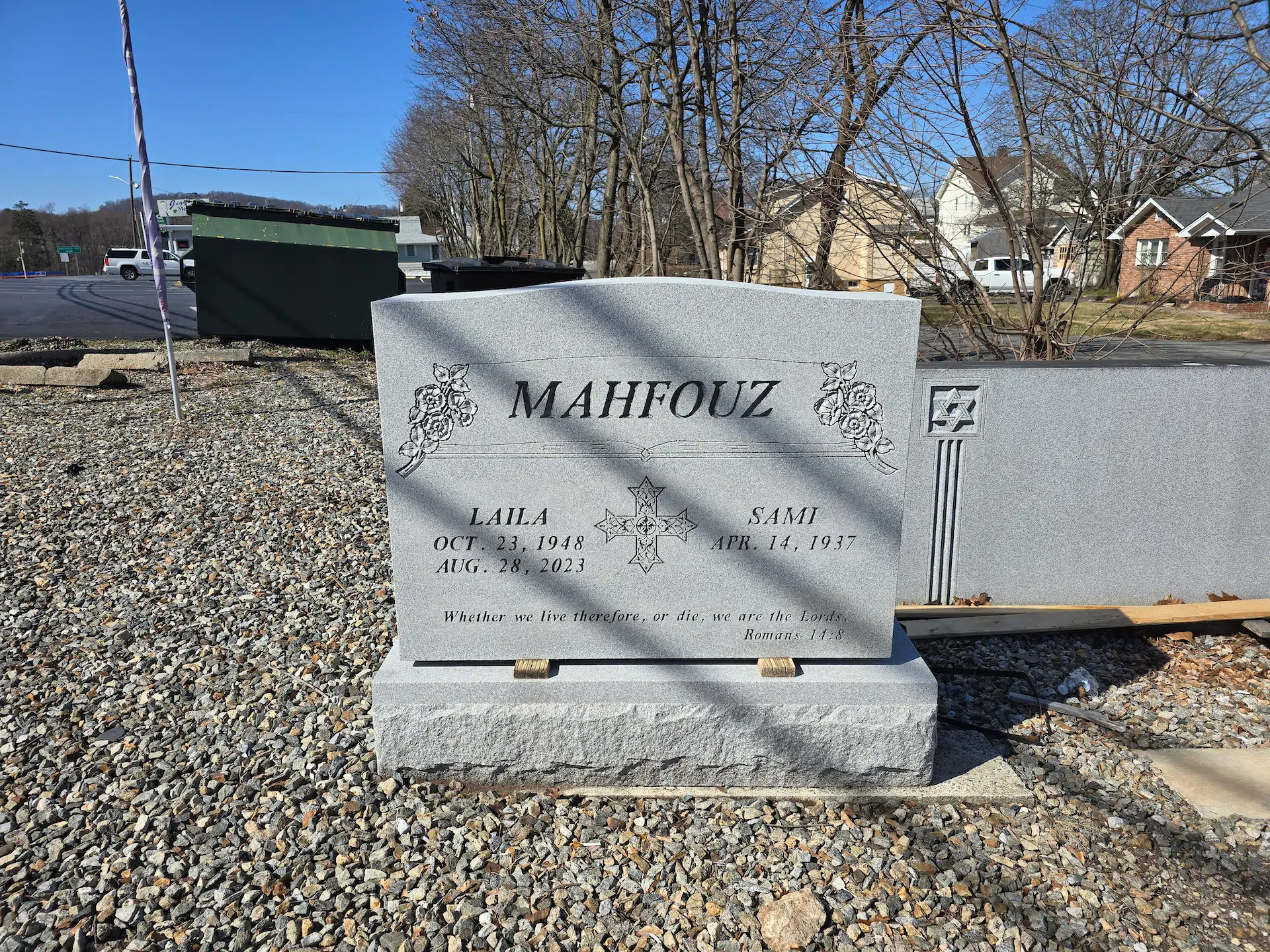 Granite Headstone Design hand-carved by Unique Memorial Designs in NJ — image 1